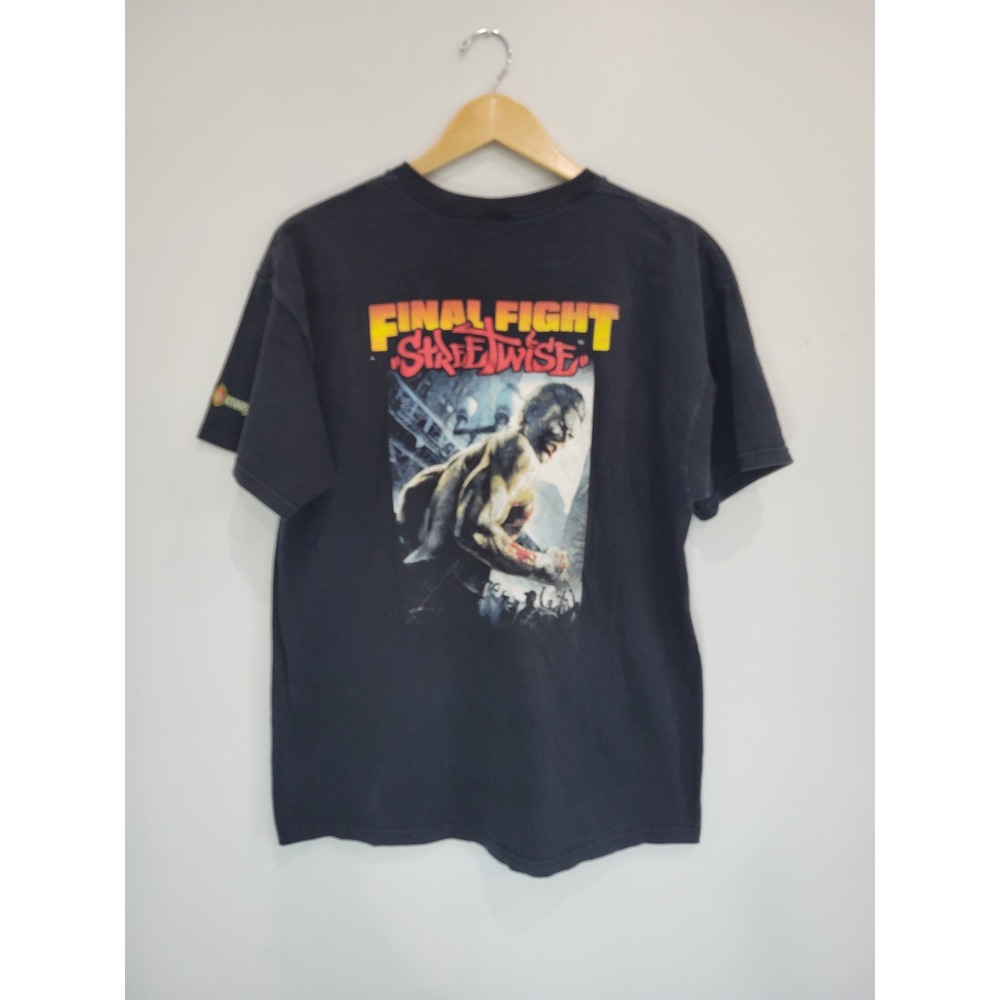 Vtg‎ Capcom Final Fight Streetwise T Shirt Mens Large Black Video Game Tee 2005